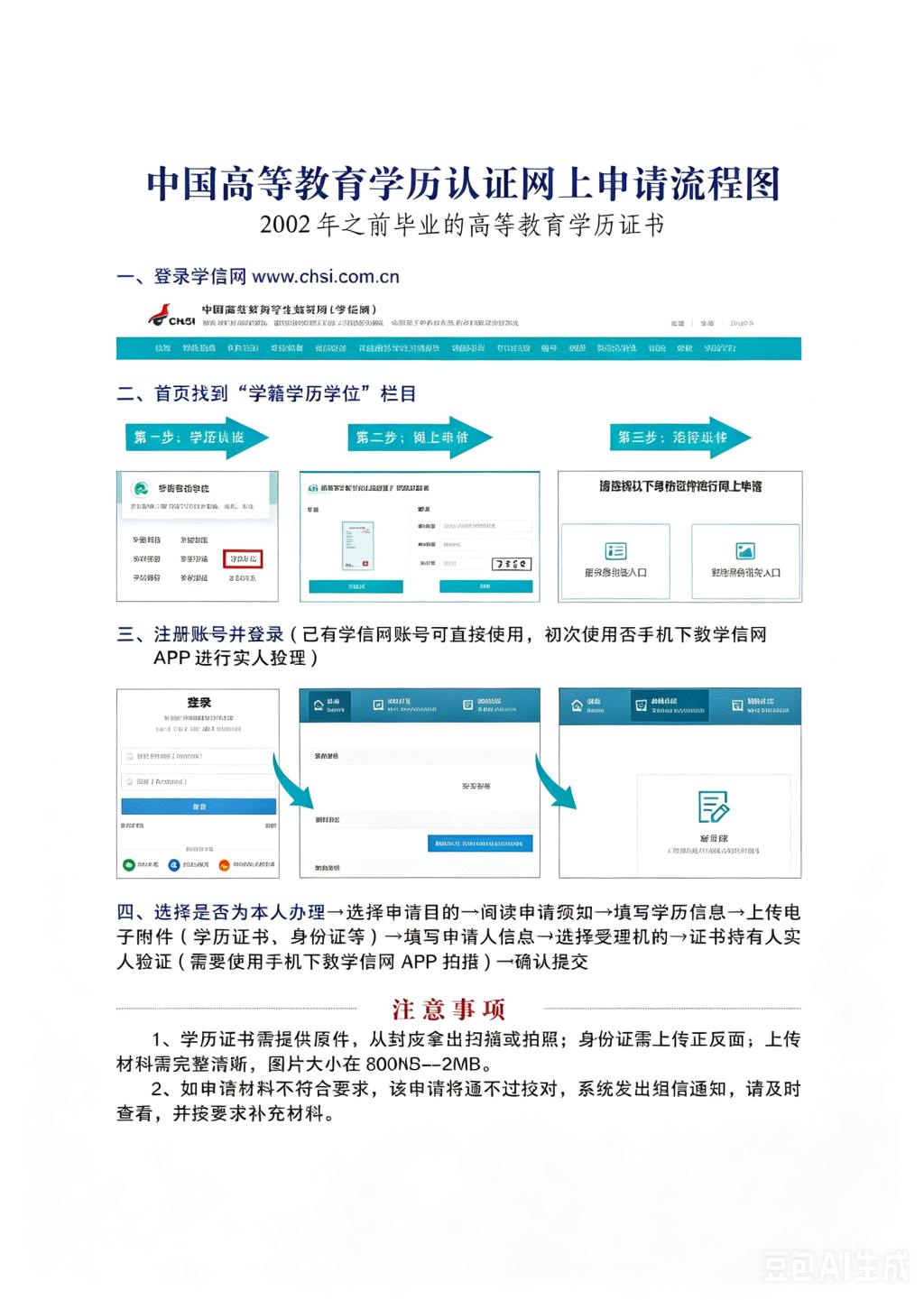 办理证明书流程